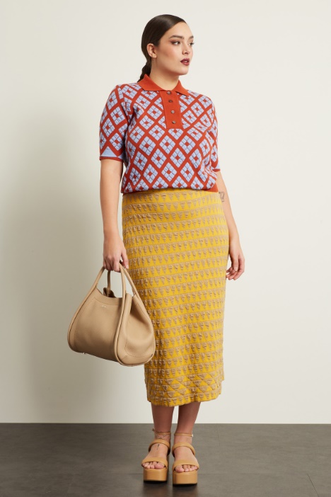 Maglia in cotone jacquard Fashion Market