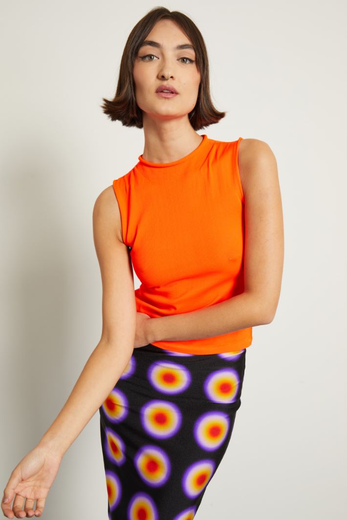 Top con lavorazione a rilievo Fashion Market