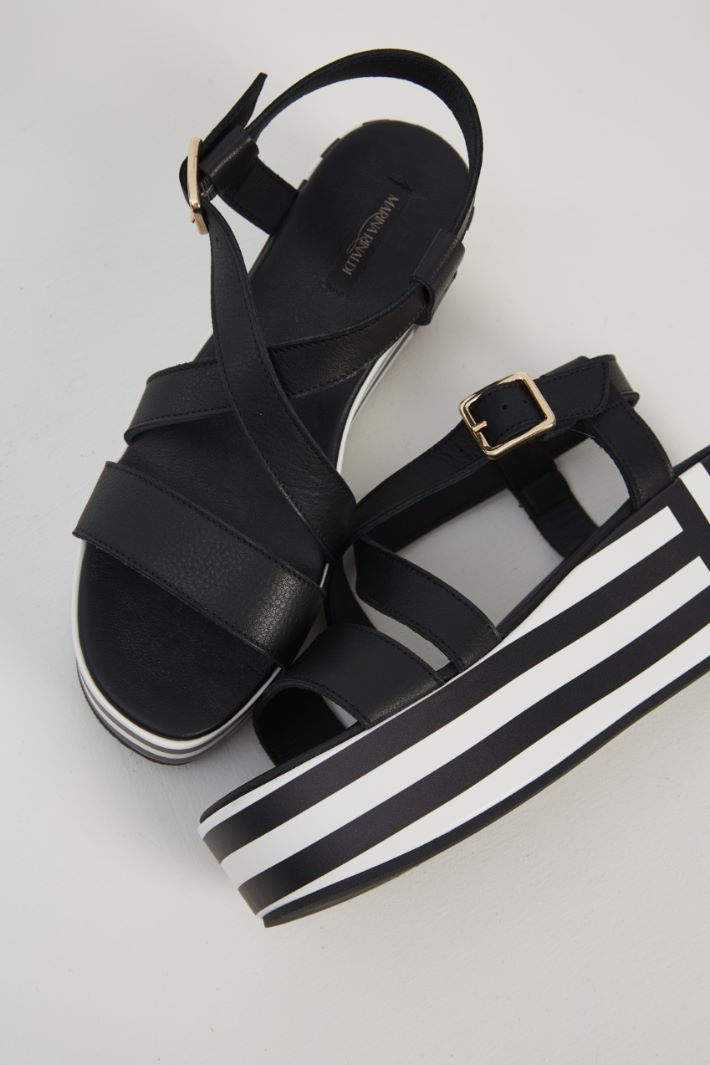 Sandali platform in pelle Fashion Market