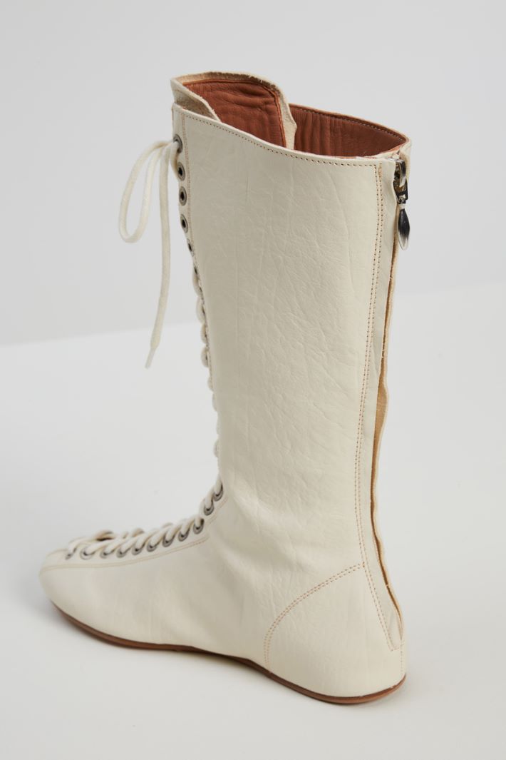 Stivali con lacci Fashion Market