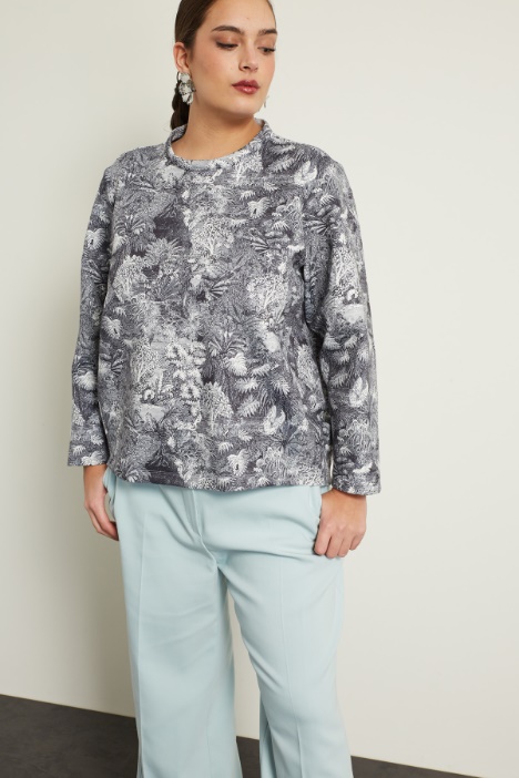 Felpa in jersey stampato Fashion Market