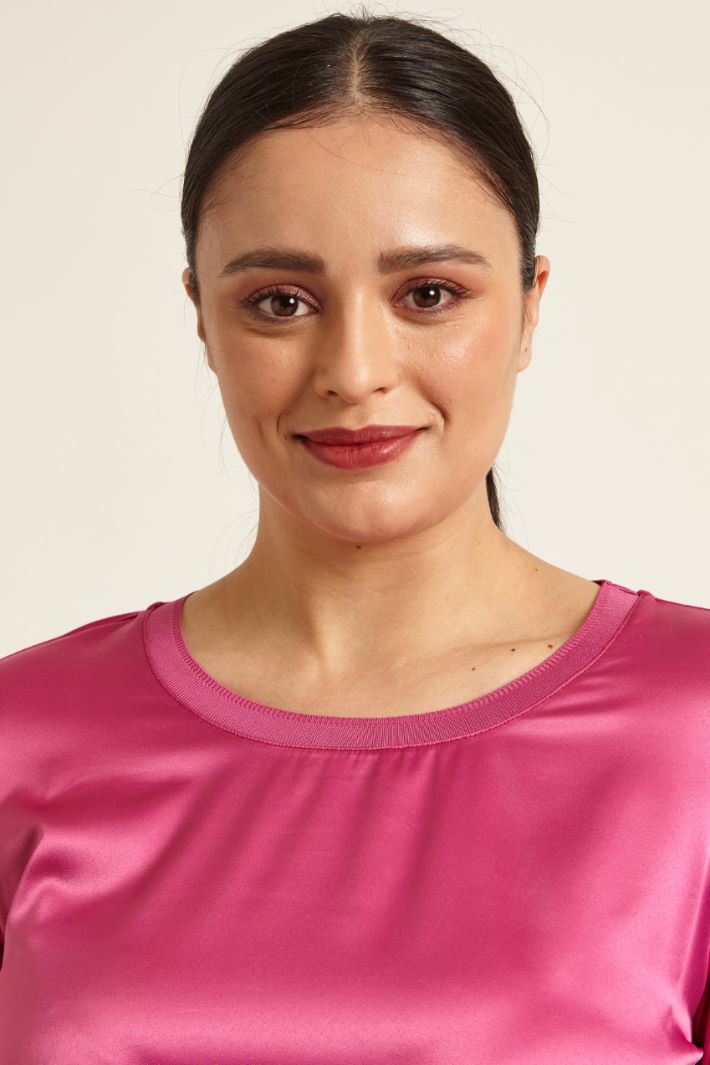 T-shirt in jersey e raso Fashion Market