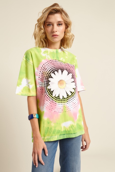 T-shirt con stampa a rilievo Fashion Market