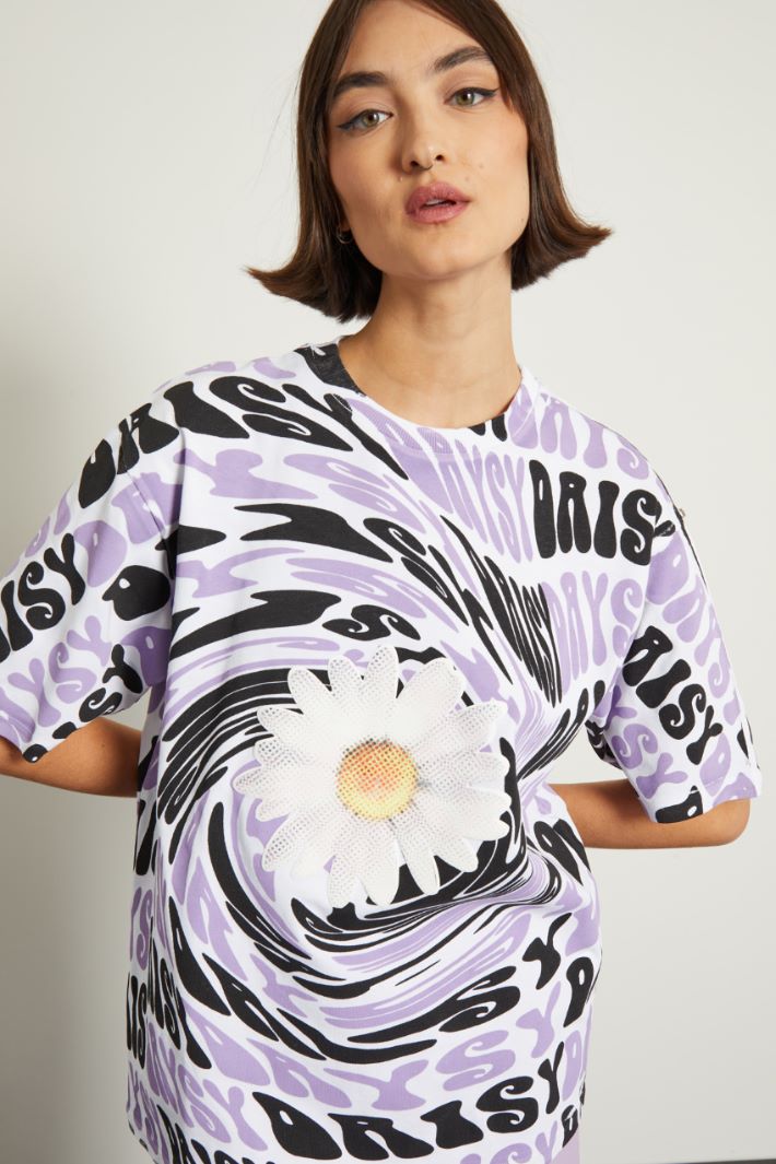 T-shirt con stampa a rilievo Fashion Market