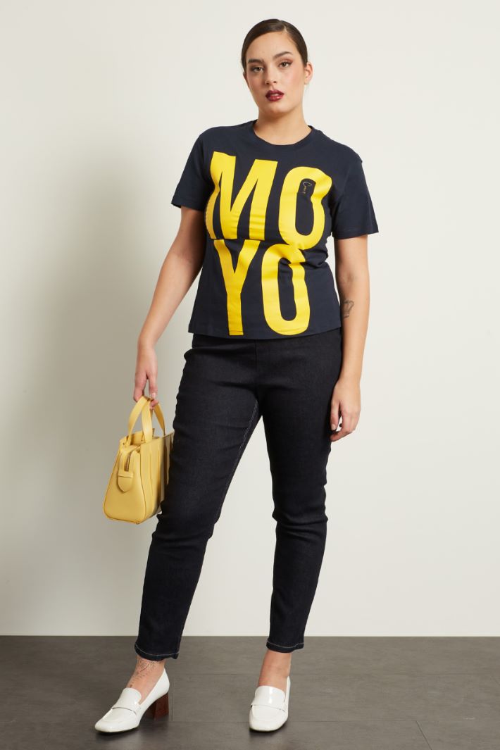 T-shirt in jersey con stampa Fashion Market T-shirt in jersey con stampa Fashion Market