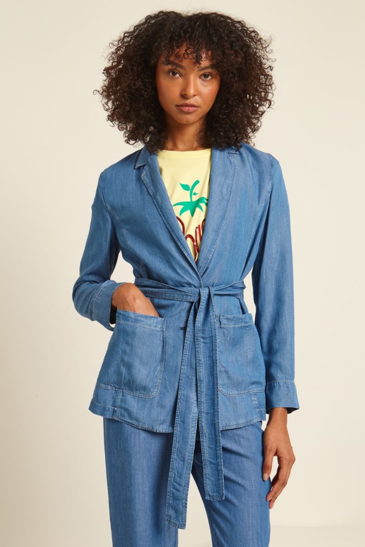 Giacca leggera effetto denim Fashion Market