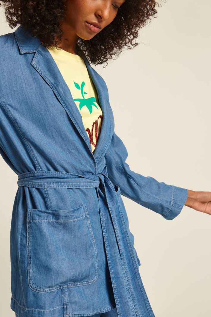 Giacca leggera effetto denim Fashion Market