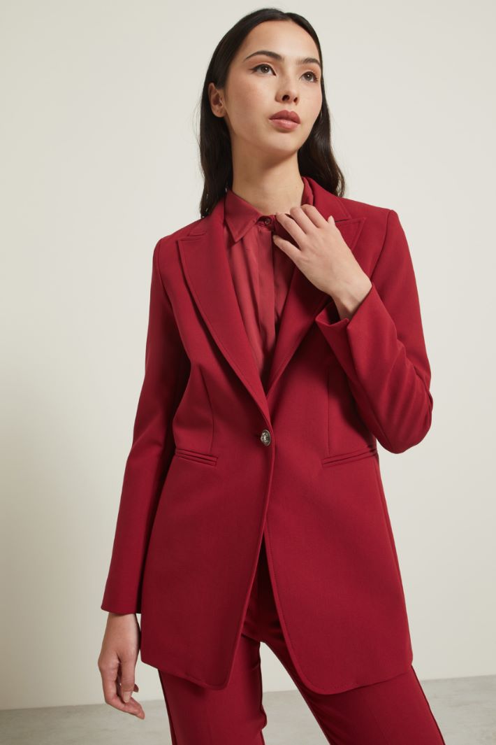 Blazer monopetto in viscosa Fashion Market
