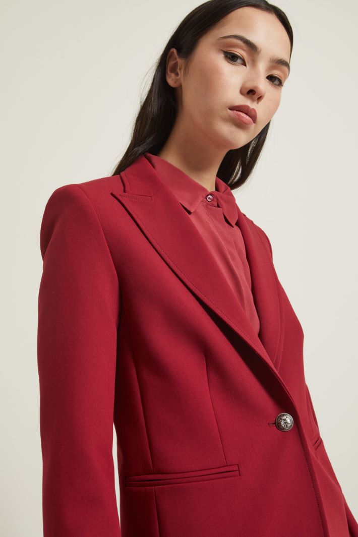 Blazer monopetto in viscosa Fashion Market
