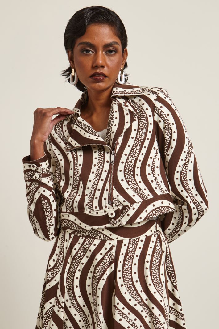 Giacca biker in cotone Fashion Market