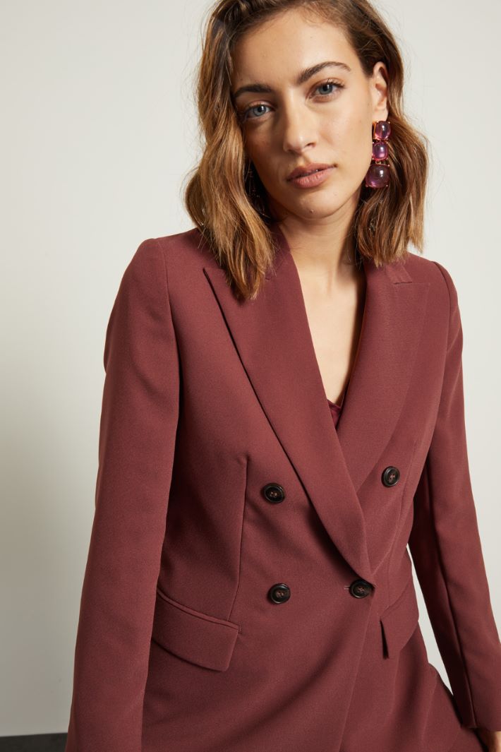Blazer in enver satin Fashion Market
