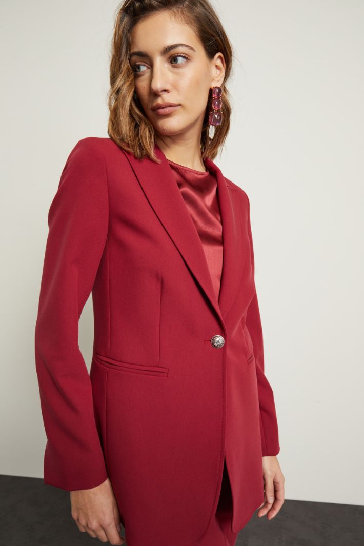 Blazer monopetto in viscosa Fashion Market