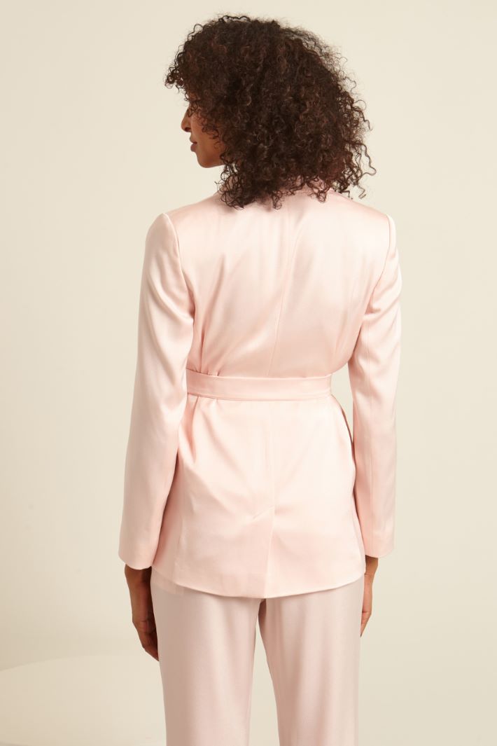 Blazer doppiopetto con cintura Fashion Market