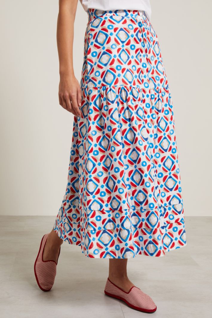 Gonna lunga con baschina Fashion Market