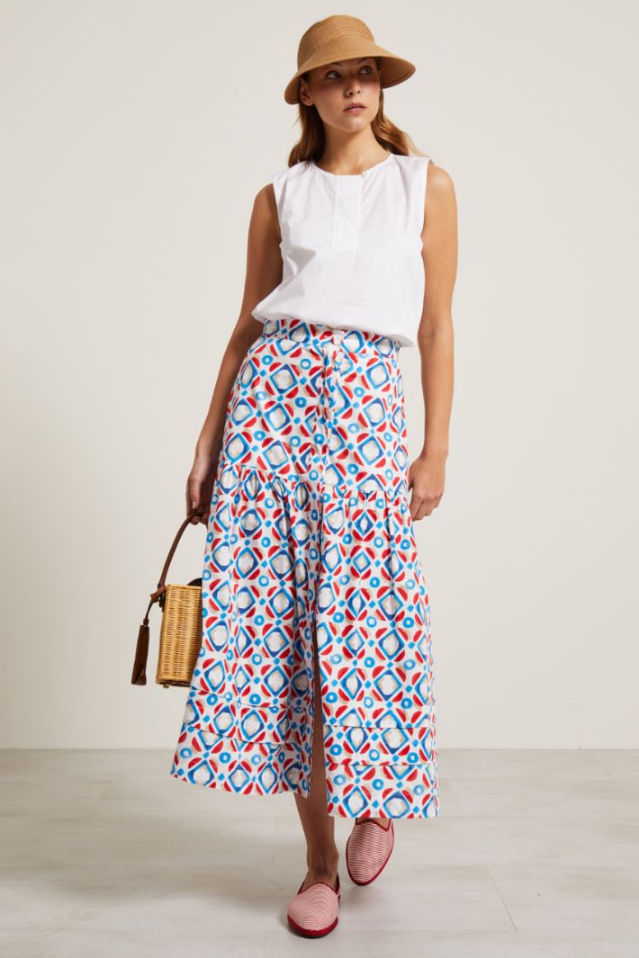 Gonna lunga con baschina Fashion Market