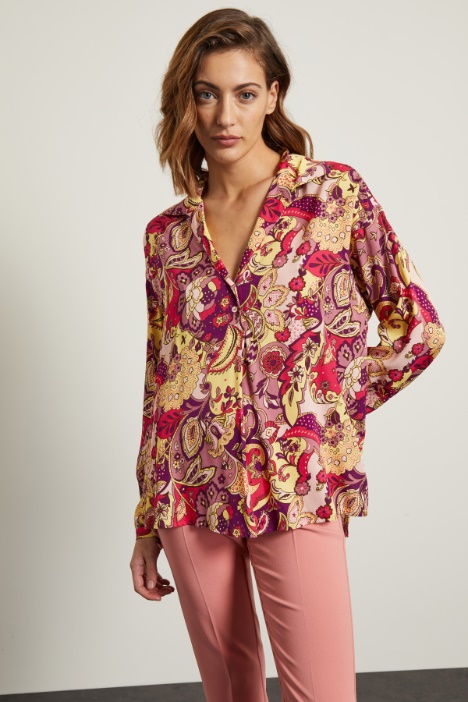 Blusa con collo a rever Fashion Market