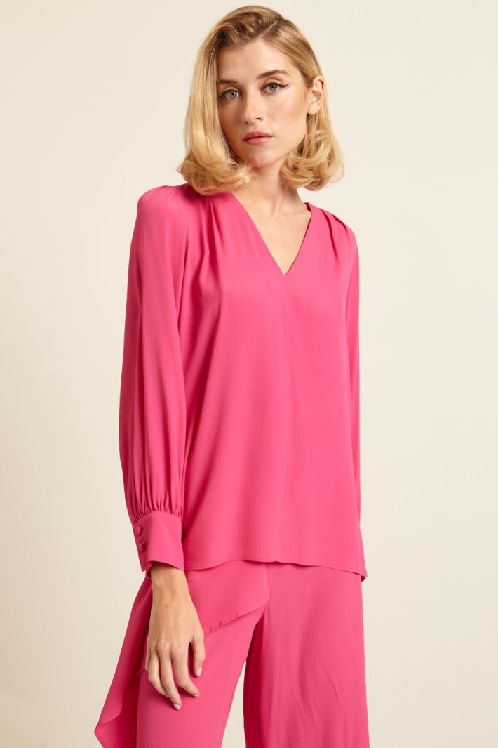 Blusa con scollo a V Fashion Market