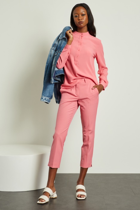 Blusa in crépe de chine Fashion Market