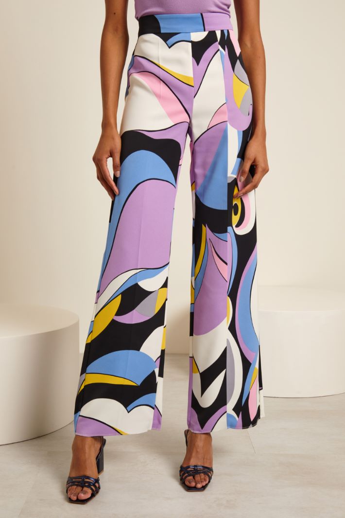 Pantaloni a palazzo stampati Fashion Market