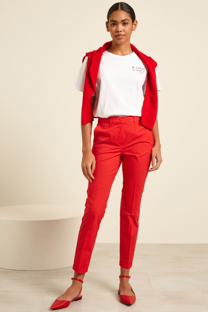 Pantaloni con risvolti Fashion Market