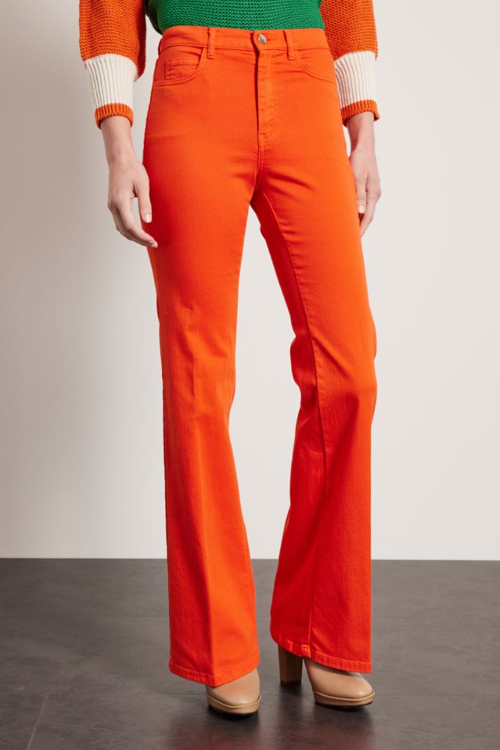 Pantaloni flare in drill Fashion Market Pantaloni flare in drill Fashion Market