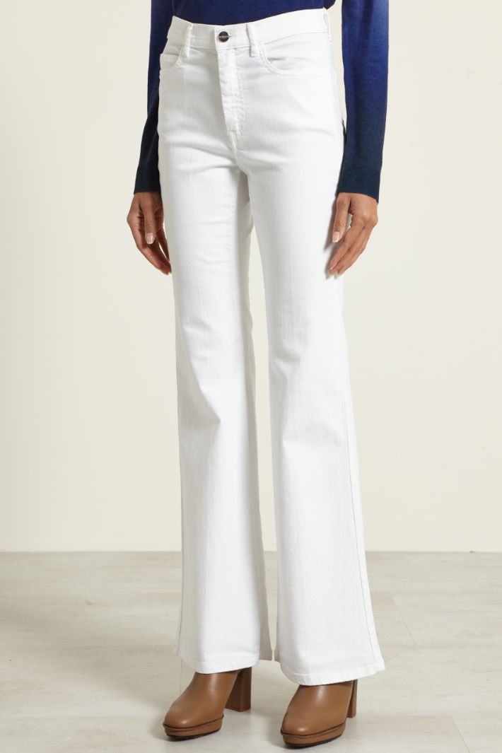 Pantaloni flare in drill Fashion Market