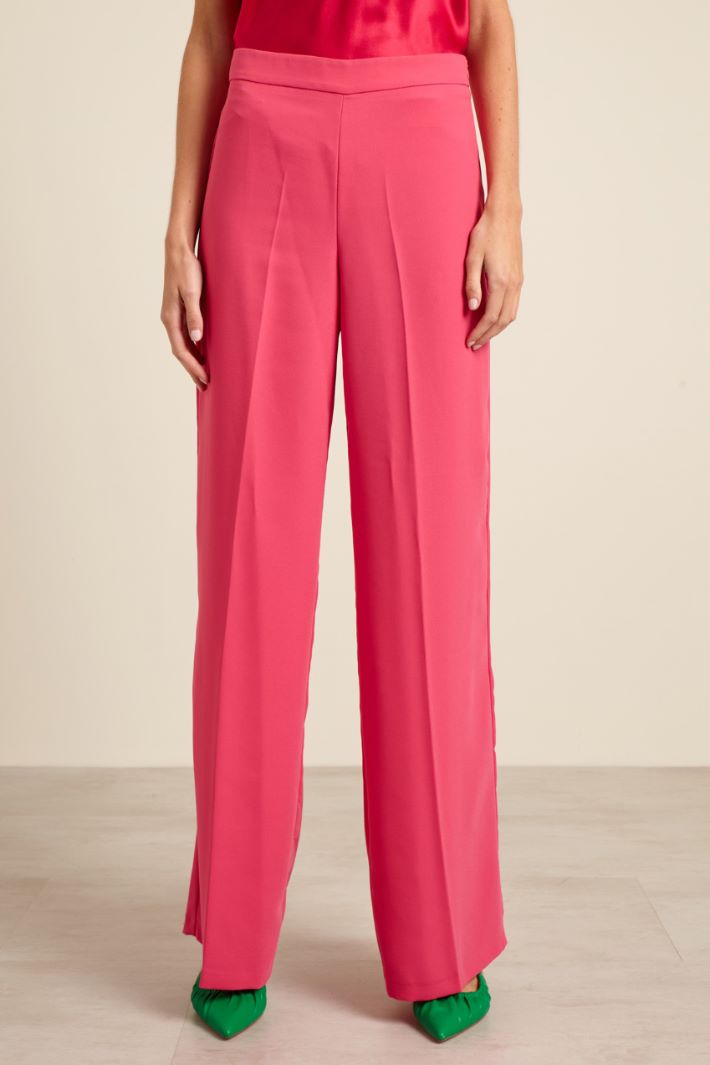 Pantaloni in enver satin Fashion Market