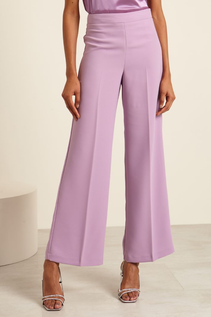 Pantaloni in enver satin Fashion Market