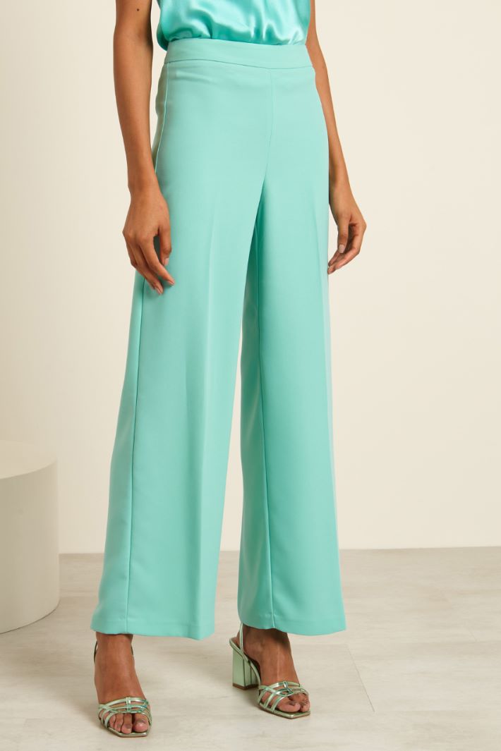 Pantaloni in enver satin Fashion Market