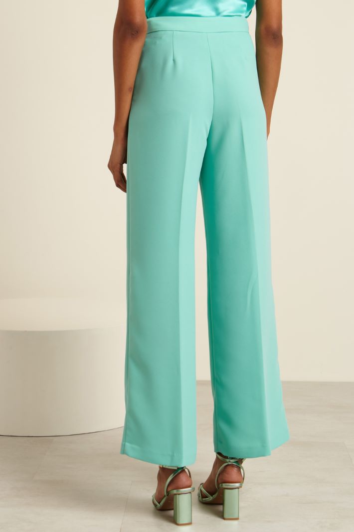 Pantaloni in enver satin Fashion Market