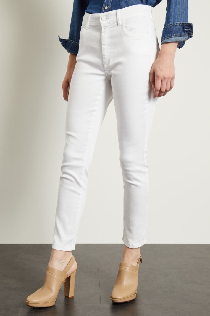 Pantaloni slim in drill Fashion Market