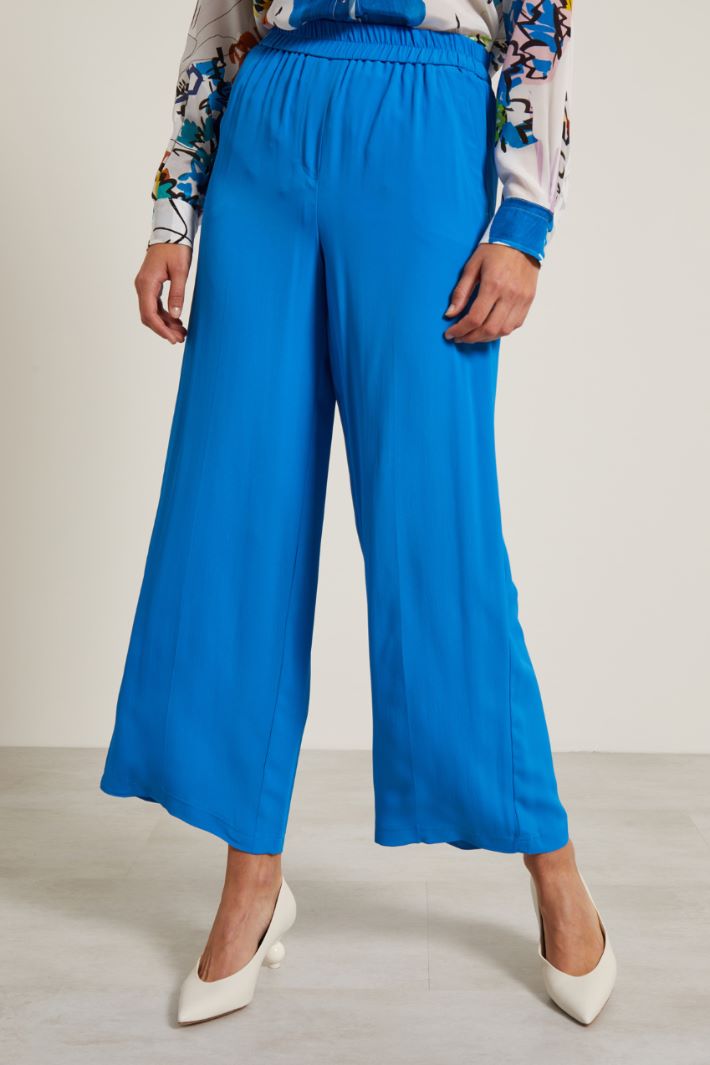 Pantaloni in crépe de chine Fashion Market