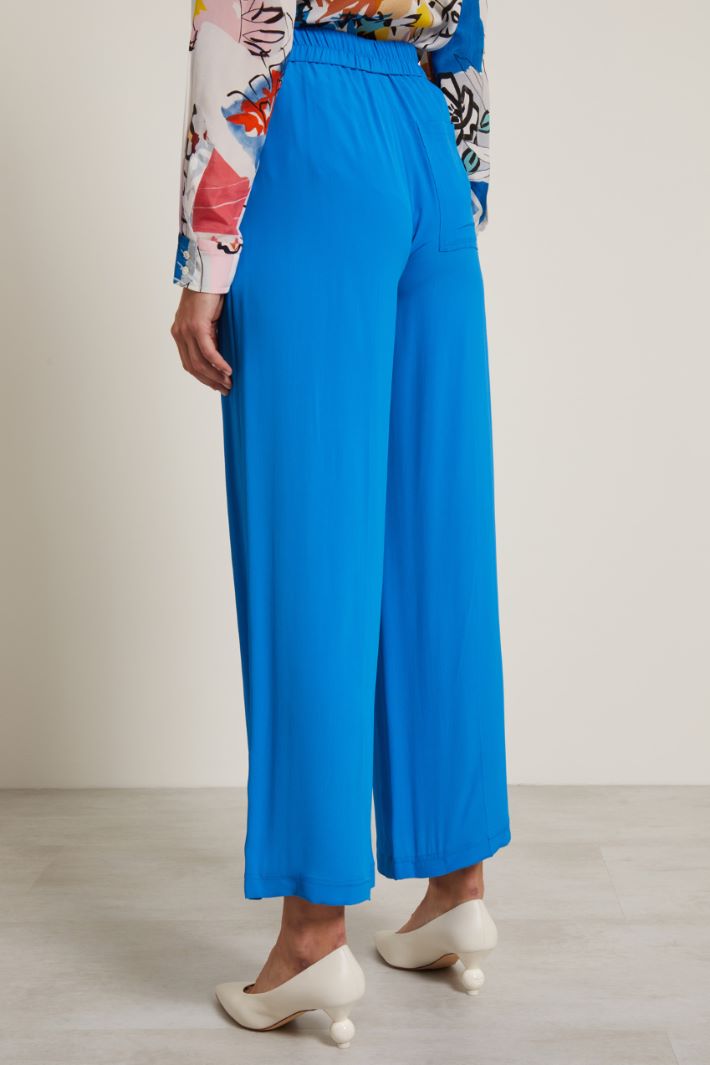 Pantaloni in crépe de chine Fashion Market