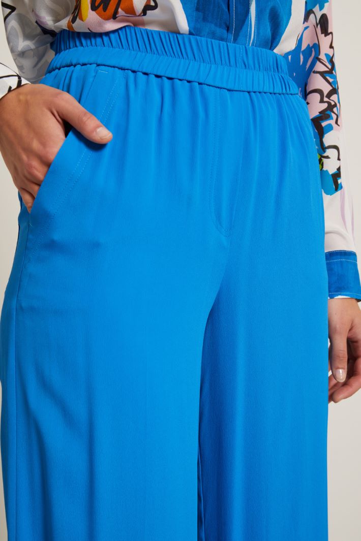 Pantaloni in crépe de chine Fashion Market