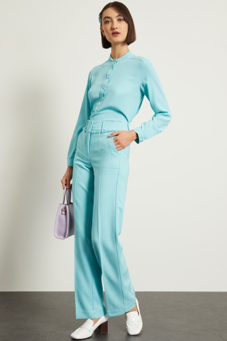 Pantaloni a palazzo in tela Fashion Market