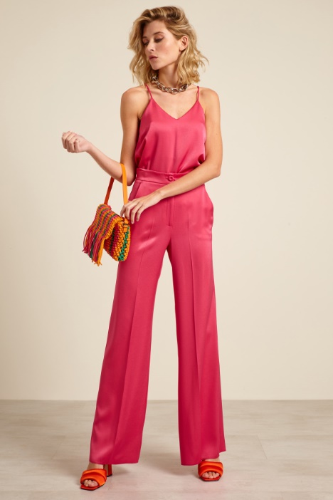 Pantaloni fluidi in raso Fashion Market