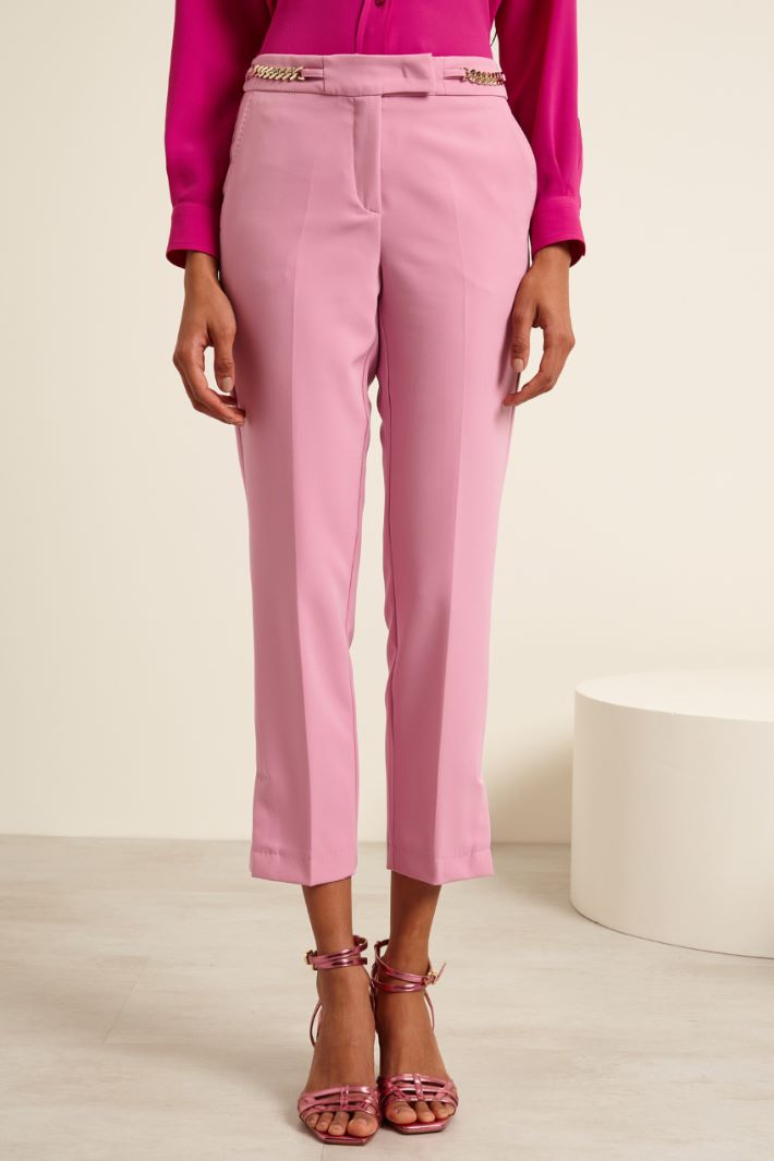 Pantaloni con catene in metallo Fashion Market