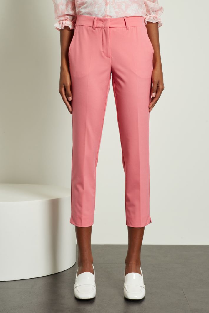 Pantaloni capri in tela Fashion Market