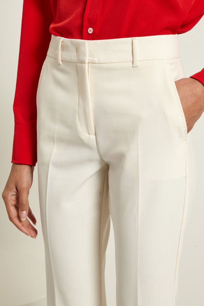 Pantaloni cropped in tela Fashion Market Pantaloni cropped in tela Fashion Market