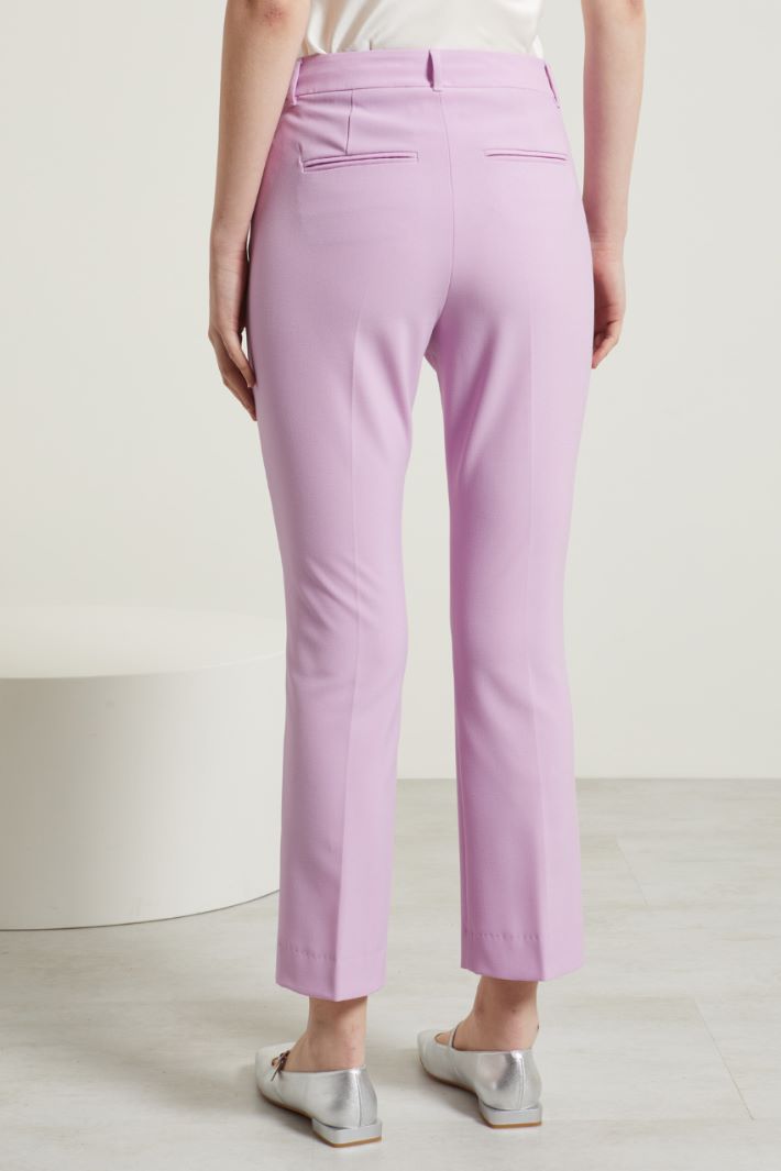 Pantaloni cropped in tela Fashion Market Pantaloni cropped in tela Fashion Market