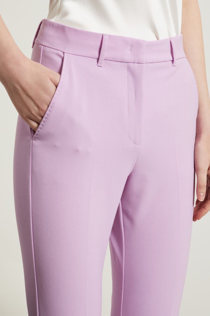 Pantaloni cropped in tela Fashion Market Pantaloni cropped in tela Fashion Market