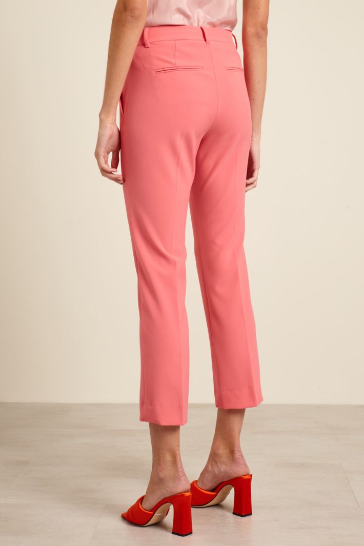 Pantaloni cropped in tela Fashion Market Pantaloni cropped in tela Fashion Market