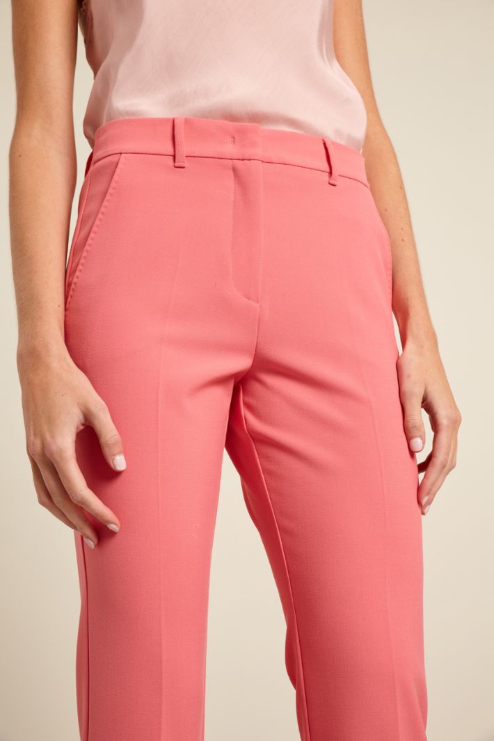 Pantaloni cropped in tela Fashion Market Pantaloni cropped in tela Fashion Market