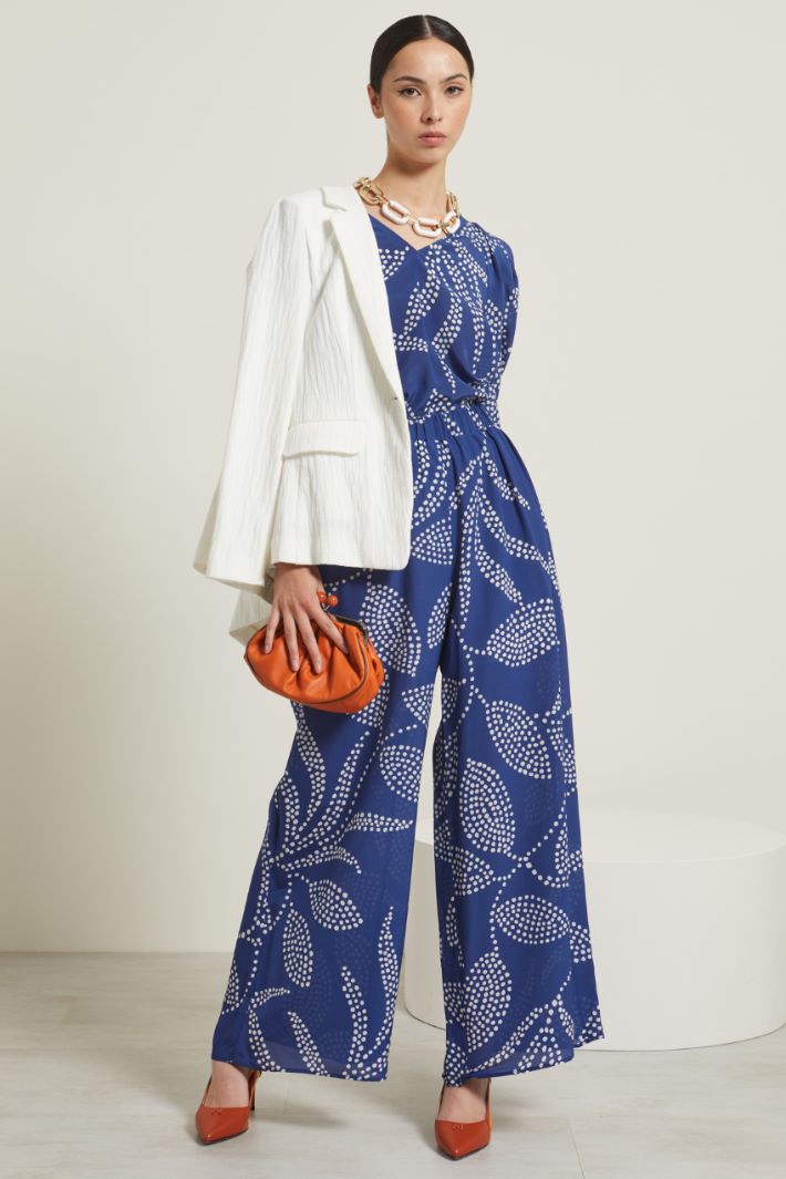 Pantaloni in crépe de chine Fashion Market