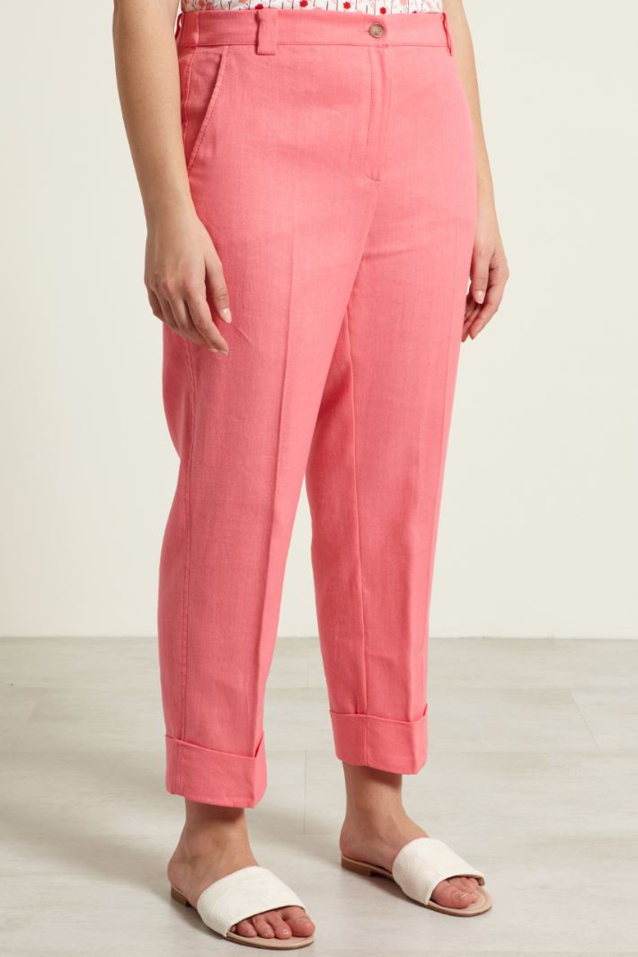 Pantaloni con risvolti Fashion Market