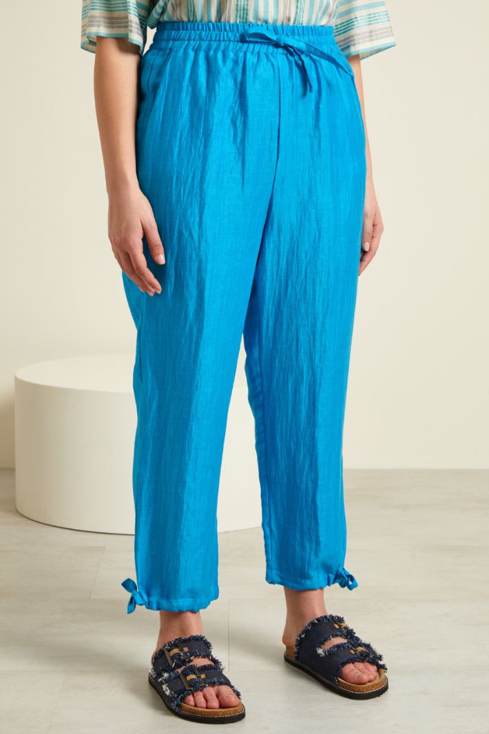 Pantaloni in misto lino Fashion Market