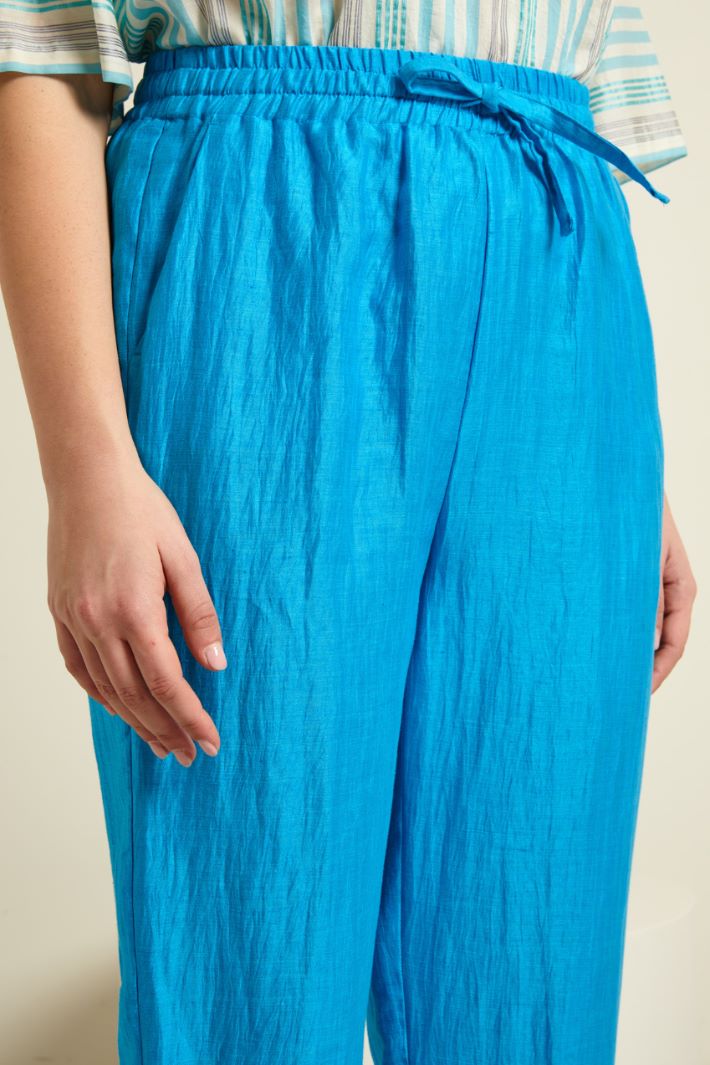 Pantaloni in misto lino Fashion Market