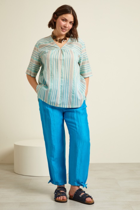 Pantaloni in misto lino Fashion Market