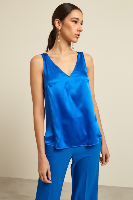 Top in raso di pura seta Fashion Market