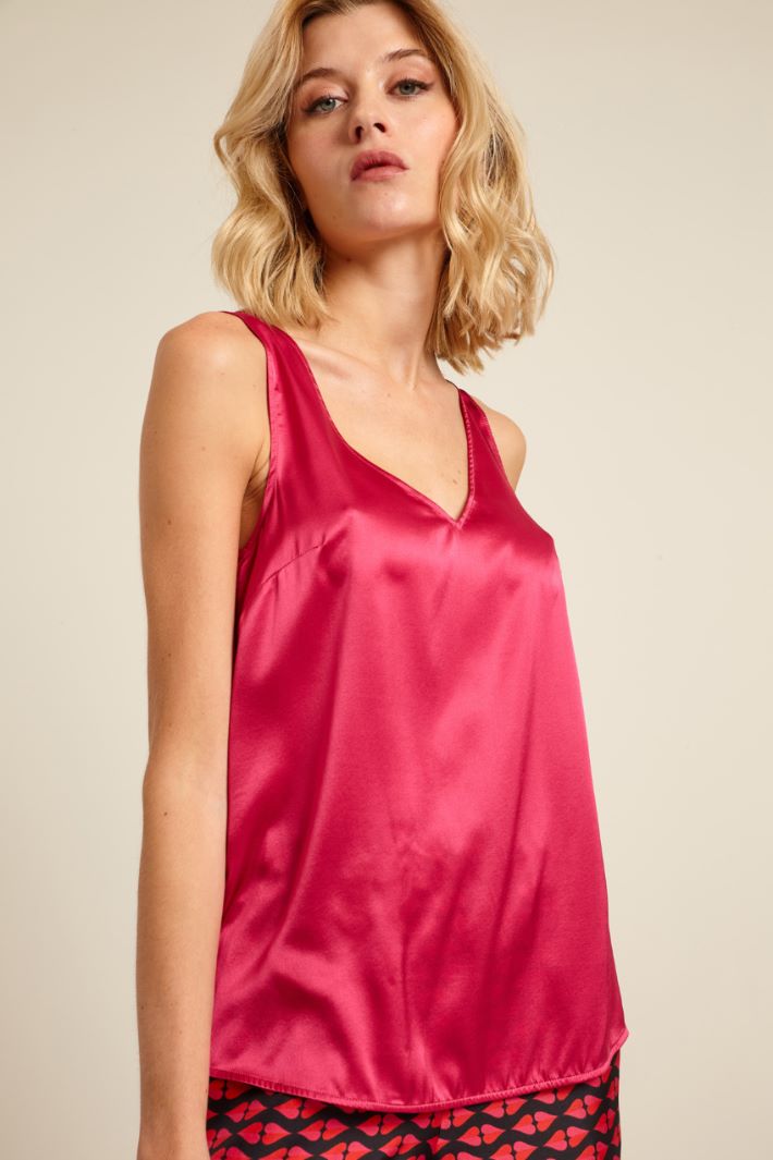 Top in raso di pura seta Fashion Market